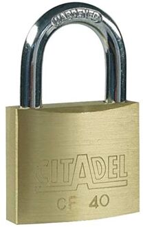ABUS Hangslot Met Sleutel Cf40 - Massief Messing Voor Kluisje - Behuizing 40 Mm