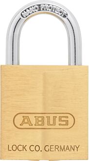 ABUS Hangslot Met Sleutel Kb4/30 - Massief Messing Voor Poort - Behuizing 30mm