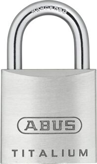 ABUS Hangslot Met Sleutel Titalium Tkti22/25 - Aluminium Waterbestendig - Behuizing 25 Mm