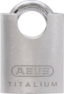 ABUS Hangslot Met Sleutel Titalium Tkti46cs - Massief Aluminium Waterbestendig Hoge Veiligheid - Behuizing 46mm