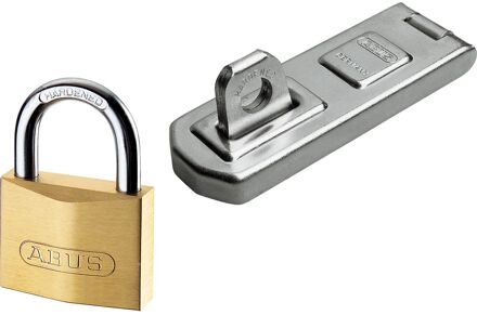 ABUS Hangslot + Overval Ksb34/40 Messing