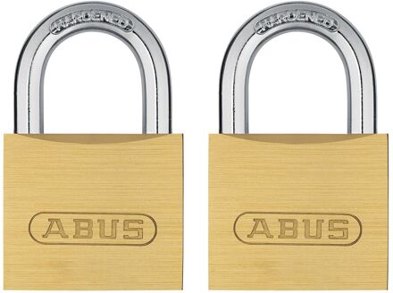 ABUS Hangslotenset Tkb3/40 - Massief Messing Voor Koffers - Behuizing 40mm - Set Van 2 Stuks