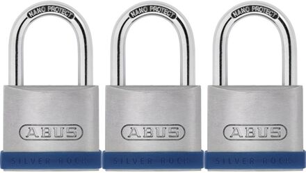 ABUS Hangslotset Met Sleutel Tkz5/45 - Massief Zink Voor Poort - Behuizing 45mm - Set Van 3 Stuks