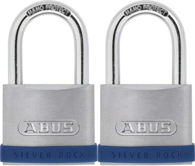 ABUS Hangslotset Met Sleutel Tkz6/50 - Massief Zink Voor Poort - Behuizing 50mm - Set Van 2 Stuks