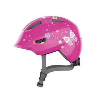 ABUS Helm Kind Smiley 3.0 rose butterfly S (45-50cm) Roze