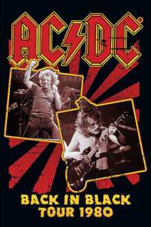 ABYSTYLE Poster Ac/Dc Back In Black 80 61x91,5cm Divers - 61x91.5 cm