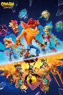 ABYSTYLE Poster Crash Bandicoot It'S About Time 61x91,5cm Divers - 61x91.5 cm