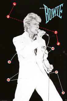 ABYSTYLE Poster David Bowie Let's Dance 61x91,5cm Divers - 61x91.5 cm