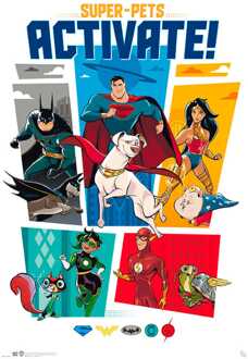 ABYSTYLE Poster DC Comic League of Superpets Activate 61x91,5cm Divers - 61x91.5 cm