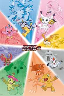 ABYSTYLE Poster Digimon Group 61x91,5cm Divers - 61x91.5 cm