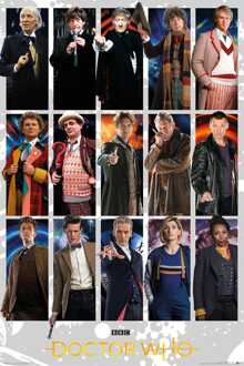 ABYSTYLE Poster Doctor Who Doctors Grid 61x91,5cm Divers - 61x91.5 cm
