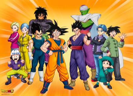 ABYSTYLE Poster Dragon Ball Hero Goku's group 52x38cm Divers - 52.0x38.0 cm