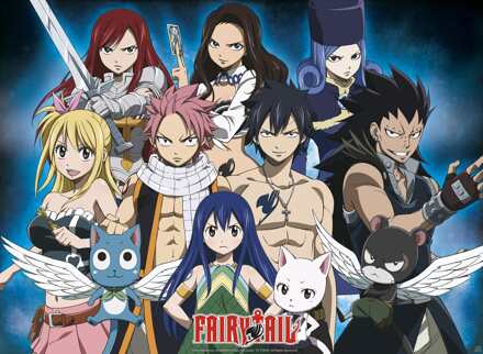 ABYSTYLE Poster Fairy Tail Group 2 52x38cm Divers - 52x38 cm