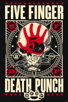 ABYSTYLE Poster Five Finger Death Punch Knucklehead 61x91,5cm Divers - 61x91.5 cm