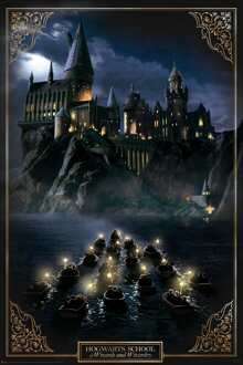 ABYSTYLE Poster Harry Potter Hogwarts Castle 61x91,5cm Divers - 61x91.5 cm