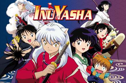 ABYSTYLE Poster Inuyasha Main Characters 91,5x61cm Divers - 91.5x61 cm