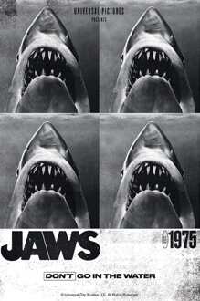ABYSTYLE Poster Jaws 1975 61x91,5cm Divers - 61x91.5 cm
