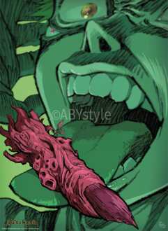 ABYSTYLE Poster Jujutsu Kaisen - Itadori Eating a Finger 38x52cm Divers - 38x52 cm