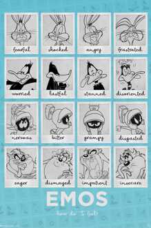 ABYSTYLE Poster Looney Tunes Moods 61x91,5cm Divers - 61x91.5 cm
