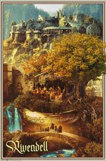 ABYSTYLE Poster Lord of the Rings - Rivendell 61x91,5cm Divers - 61x91.5 cm
