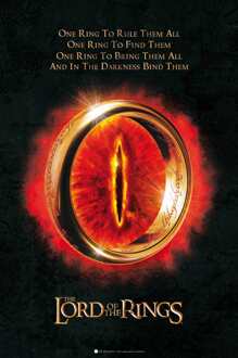 ABYSTYLE Poster Lord of the Rings The One Ring 61x91,5cm Divers - 61x91.5 cm