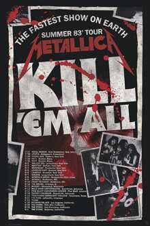 ABYSTYLE Poster Metallica Kill'em All 83 Tour 61x91,5cm Divers - 61x91.5 cm