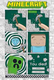 ABYSTYLE Poster Minecraft One Last Diamond 61x91,5cm Divers - 61x91.5 cm