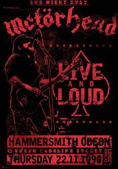 ABYSTYLE Poster Motorhead Live and Loud 61x91,5cm Divers - 61x91.5 cm