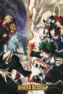 ABYSTYLE Poster My Hero Academia Heroes VS Villains 61x91,5cm Divers - 61x91.5 cm
