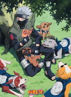 ABYSTYLE Poster Naruto Kakashi and dogs 38x52cm Divers - 38x52 cm