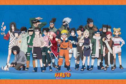 ABYSTYLE Poster Naruto Konoha ninjas 91,5x61cm Divers - 91.5x61 cm