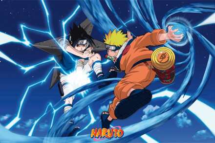 ABYSTYLE Poster Naruto - Naruto Sasuke 91,5x61cm Divers - 91.5x61 cm