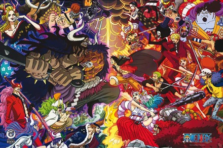 ABYSTYLE Poster One Piece 1000 Logs Final Fight 91,5x61cm Divers - 91.5x61 cm