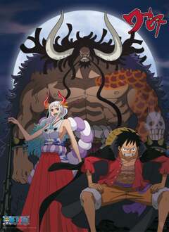 ABYSTYLE Poster One Piece Luffy and Yamato vs Kaido 38x52cm Divers - 38x52 cm