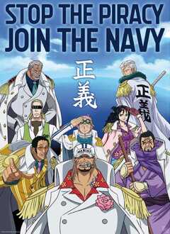 ABYSTYLE Poster One Piece - Marine Army 38x52cm Divers - 38x52 cm