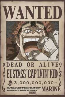 ABYSTYLE Poster One Piece - Poster Wanted Kid Wano 38x52cm Divers - 38x52 cm