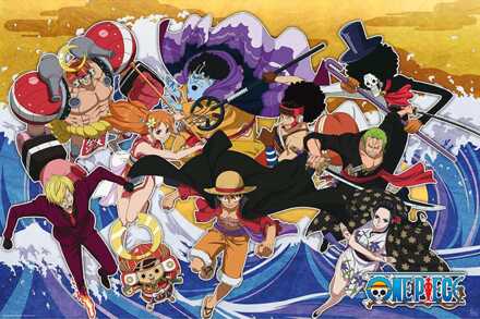 ABYSTYLE Poster One Piece the Crew in Wano Country 91,5x61cm Divers - 91.5x61 cm