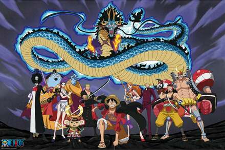 ABYSTYLE Poster One Piece the Crew vs. Kaido 91,5x61cm Divers - 91.5x61 cm