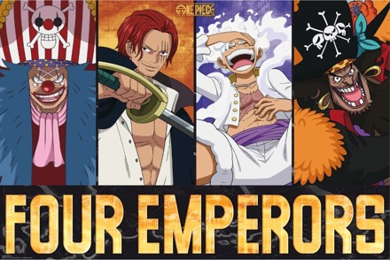 ABYSTYLE Poster One Piece - The Four Emperors 91,5x61cm Divers - 91.5x61 cm