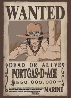ABYSTYLE Poster One Piece Wanted Ace - 38x52cm Divers - 38x52 cm