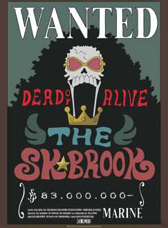 ABYSTYLE Poster One Piece Wanted Brook 38x52cm Divers - 38x52 cm
