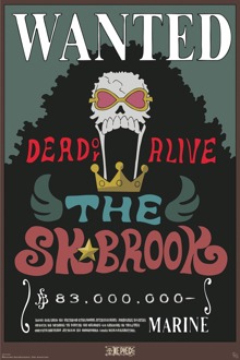 ABYSTYLE Poster One Piece - Wanted Brook 61x91,5cm Divers - 61x91.5 cm