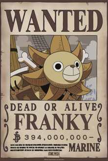 ABYSTYLE Poster One Piece - Wanted Franky Wano 38x52cm Divers - 38x52 cm