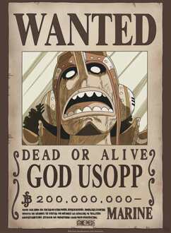 ABYSTYLE Poster One Piece - Wanted God Usopp 38x52cm Divers - 38x52 cm