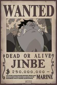 ABYSTYLE Poster One Piece Wanted Jinbe 35x52cm Divers - 35x52 cm
