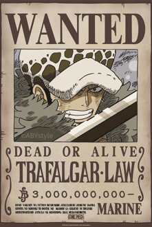 ABYSTYLE Poster One Piece - Wanted Law Wano 38x52cm Divers - 38x52 cm
