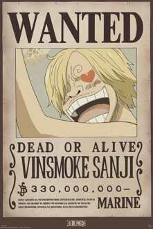 ABYSTYLE Poster One Piece Wanted Sanji 61x91,5cm Divers - 61x91.5 cm