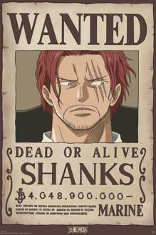 ABYSTYLE Poster One Piece - Wanted Shanks 61x91,5cm Divers - 61x91.5 cm