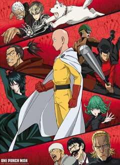 ABYSTYLE Poster One Punch Man Gathering of Heroes 38x52cm Divers - 38x52 cm