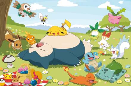 ABYSTYLE Poster Pokemon - Picnic Day 91,5x61cm Divers - 61x91.5 cm